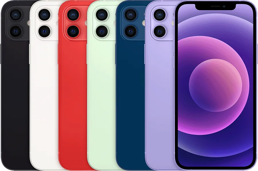 Imagem de referência da linha iPhone 12